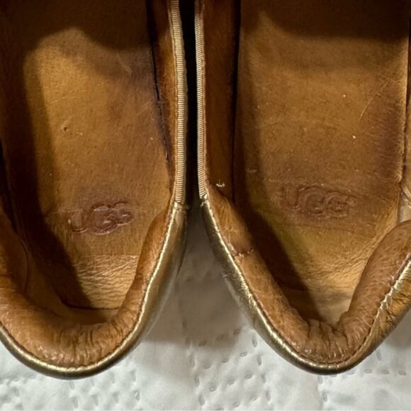 UGG Australia CAS Lady Size 9 Suede Leather Slip On Loafers Spring Fall Summer - Picture 9 of 10